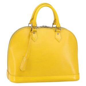 LOUIS VUITTON Epi Alma PM Hand Bag Yellow Mimosa M40951 LV Auth bs29736